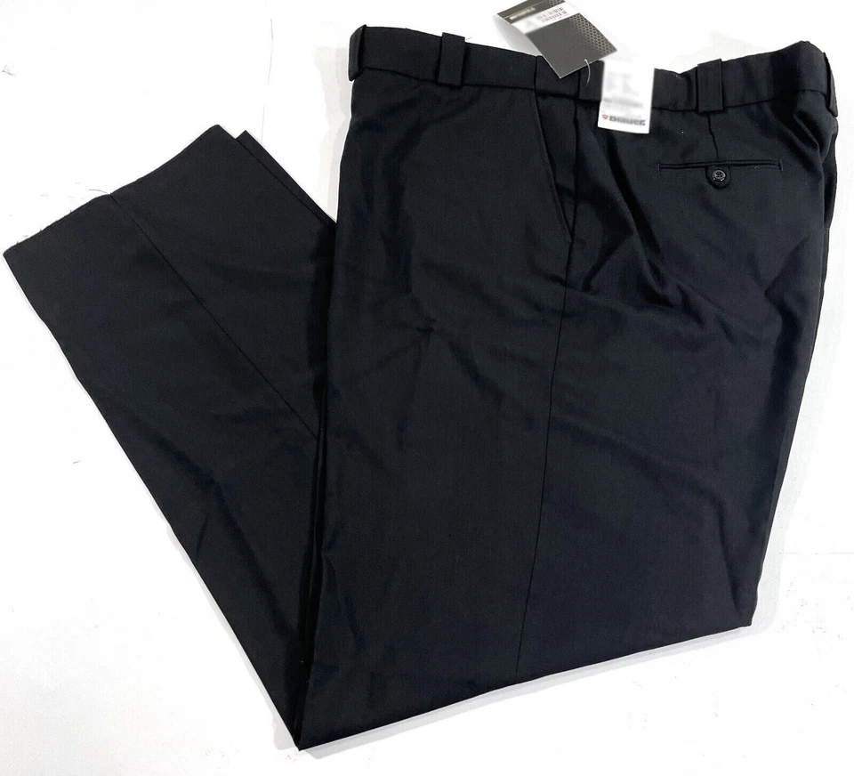 58x36 MENS BLAUER 8560T 4 POCKET WOOL BLEND TUNNEL WAIST PANTS BLACK NOHEM