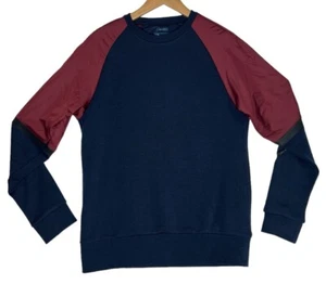 Men's Under Armour UAS Fitted Crewneck Wool Blend Sweater Navy Medium 1296358 - Picture 1 of 13