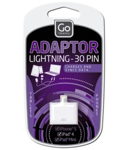 Go Travel Accessories - 30 Pin Lightning Adaptor - White - Picture 1 of 2