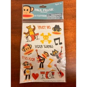 Tatuajes temporales inspirados en rayas blancas Garage Rock 2012 de Paul Frank para Target - Imagen 1 de 3