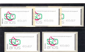 PORTUGAL ATM SET SMD NATIONAL INSTITUTE OF BLOOD AF # 45A (2008) MNH (**) - Bild 1 von 1