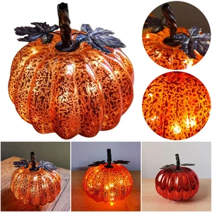 Halloween Pumpkins Lamp Pumpkins LED Twinkle Light Fairy Lights LED Ambient - Picture 1 of 26