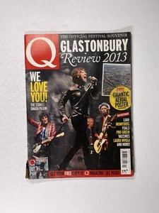 Q Glastonbury Review Magazine Original Rolling \Stones The Vaccines 2013 - Picture 1 of 13