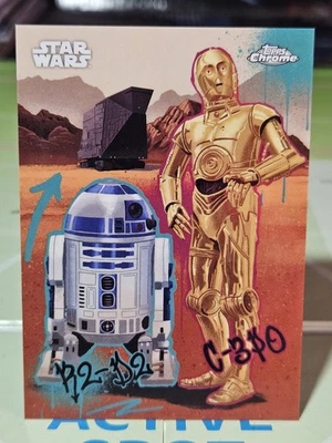 Galactic Graffiti C-3PO & R2-D2 Topps Chrome Star Wars GG-5 NM-Mint 2025 - Image 1 of 4