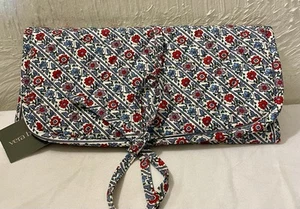 Vera Bradley Original Organizer Folio Bias Mini Vines Ribbons Jewelry Makeup NEW - Picture 1 of 12