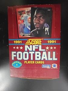 1991 Score NFL Football Series 1 Player Card Unopened 36 Packs Full Box - Picture 1 of 2
