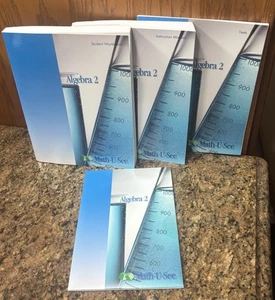 Math U See Algebra 2 Instruction Manual ,Tests, DVDs Student Workbook  brand new - Picture 1 of 2