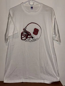 Vintage 1990s NC State Wolfpack North Carolina College Graphic T-Shirt Size L - Picture 1 of 4