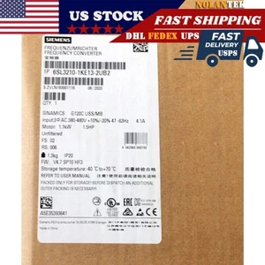 New Siemens 6SL3210-1KE13-2UB2 6SL32101KE132UB2 G120C RATED POWER 1,1KW - Picture 1 of 7