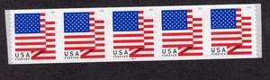 2018 Forever Flag coil strip of 5, #B111 Scott #5261, Mint NH - Picture 1 of 1