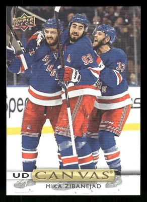 2019-20 Upper Deck #C39 Mika Zibanejad UD Canvas - Image 1 of 2