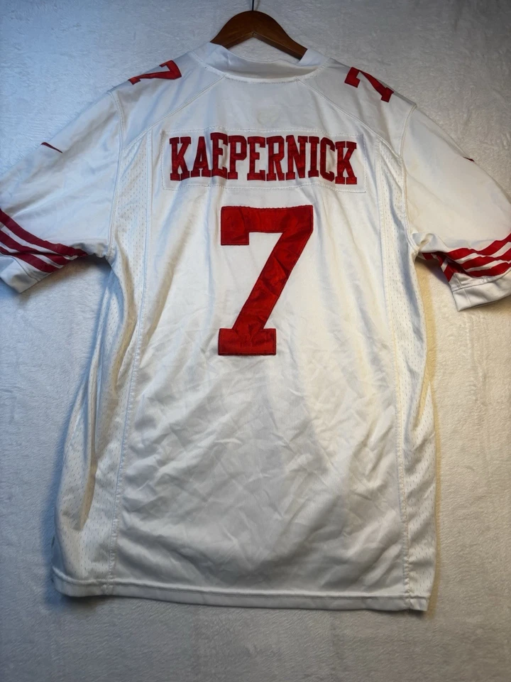 耐克 49 人队 Colin Kaepernick 超级碗 47 XLVII 球衣 大号 NFL 旧金山 — 第 1/4 张图片