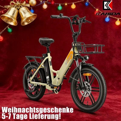 KAISDA 20 Zoll E-Faltrad Damen 36V 20.8Ah Klapprad 350W Shimano 7-Gang E-Mountainbike