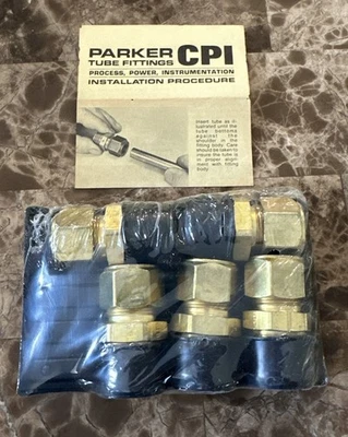 Parker 10-12 Fbz-Z  3/4" X 5/8" Cpi X Mnpt B Male Connector Qty 5 - Image 1 of 3