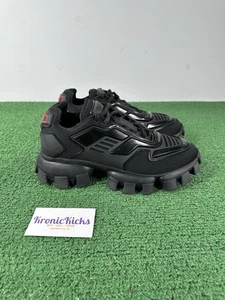 Size 6.5UK/7.5US Prada Black Mesh Rubber Cloudbust Thunder Fits Big 8-8.5 Men - Picture 1 of 20