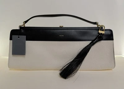 Authentic Tom Ford Day Bag  Tassel Black & White With Tag - Image 1 of 4
