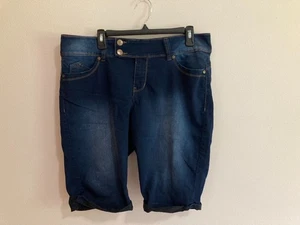 Royalty for Me Wanna Betta Butt blaue Jeansshorts Damengröße 16W mit Taschen - Bild 1 von 11