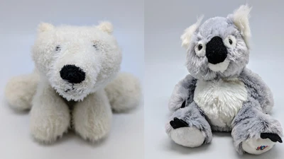 Ganz Webkinz KOALA HM113 (flaw) and POLAR BEAR HM116 Plush Toy - NO CODE - Image 1 of 4
