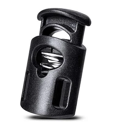 Paquete de 10 cerraduras de cable de plástico tapón de resorte de un solo orificio palanca mejorada negro nuevo Foto 1 de 4