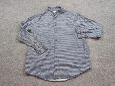 Duluth Shirt Mens XLT Blue Stripe  Long Sleeve Button Casual Outdoor  Relaxed - Image 1 of 4