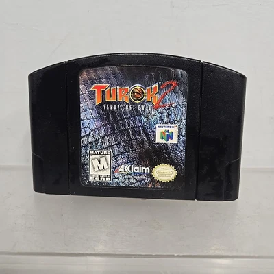 TUROK 2 Seeds Of Evil N64 Nintendo 64 Video Game Black Cartridge Only - Image 1 of 4