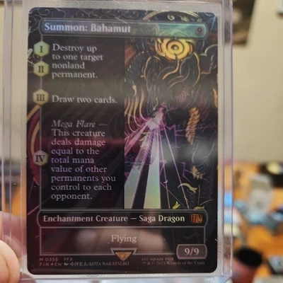 Summon: Bahamut (Borderless) Final Fantasy Foil - Image 1 of 2