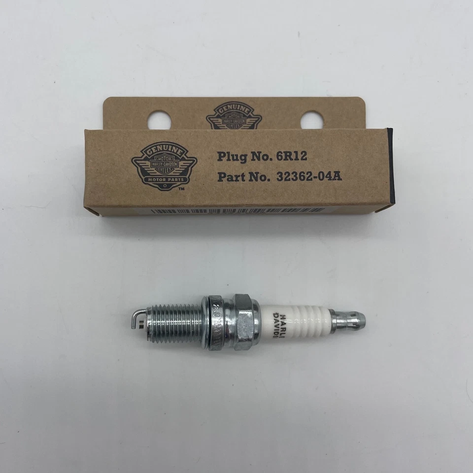 OEM HARLEY DAVIDSON SPARK PLUG 6R12  1 PACK - 32362-04A [ NEW ] - Image 1 of 1