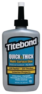 Titebond QUICK & THICK 8 oz. High Strength Liquid MULTI-SURFACE GLUE 2403 - Picture 1 of 1