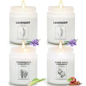 Candles Clearance 4 Pack Candles for Home Scented Stress Relief Gifts for Wom... - Picture 1 of 9