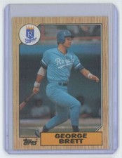1987 TOPPS.BASEBALL GEORGE BRETT . KANSAS CITY ROYALS #400