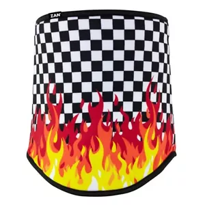 Zan Headgear WFL450 Sportflex® Series Checkered Flames Neck Gaiter UPF50+ - Bild 1 von 1