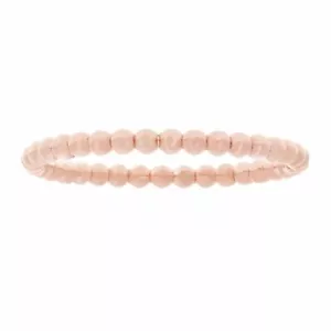 14k Rose Gold Bright Polished Beaded Slim Stackable Ring Band Size 4.5 - Picture 1 of 3