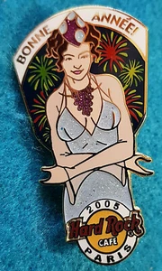 PIN PARIS EURO AÑO NUEVO SET BONNE ANNEE NIÑAS MANOS UNIDAS 2005 Hard Rock Café - Imagen 1 de 1