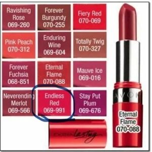 AVON ~ LÁPIZ LABIAL EXTRA DURADERO ~ ROJO SIN FIN ~ SELLADO - Imagen 1 de 1