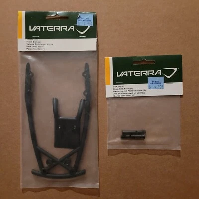 Vaterra ~ Glamis Uno ~ 2 Item Parts Lot ~ Front Bumper & Front Stub Axles  NOS - Image 1 of 3