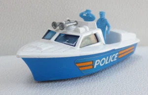Matchbox 52 Police Launch Boat Lesney Superfast Ship Figures Vintage 1976 Toy - Picture 1 of 9