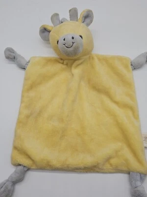 Manta de seguridad Dan Dee amarilla jirafa Lovey nudos terciopelo pulgar cómodo Foto 1 de 4