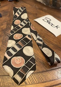 NEIMAN MARCUS PINTADO A MANO ARTE DISEÑADOR TRAJE CORBATA CORBATA ENVÍO GRATUITO - Imagen 1 de 4
