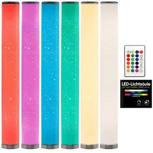 LED Columna de Luz Lámpara Pie RGB Colores Cambio Regulable Lámp. Esquinera - Imagen 1 de 6