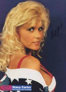 Stacy 'The Kat' Carter - Wrestler - Signed Picture - COA (17961) - Picture 1 of 1