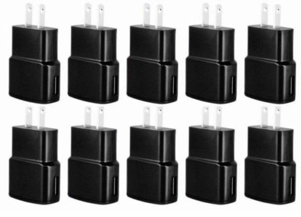 CARGADOR DE PARED ADAPTADOR DE CORRIENTE USB 10x 2AMP para SAMSUNG GALAXY A10E A20 A50 J3 J7 Foto 1 de 1