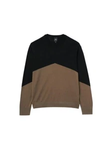 Pullover a girocollo Armani Exchange, in misto lana, da Uomo colore Nero e ma... - Foto 1 di 4
