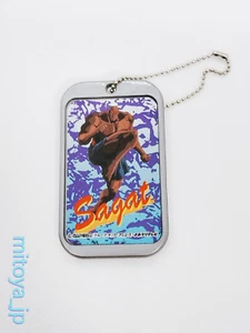 Street Fighter II 2 SAGAT Tag Keychain Capcom Key chain SNES SFC B - Picture 1 of 2