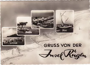 Germany, DDR, 1959, Vintage Uncirculated Postcard - "Gruss von den Insel Rugen" - Picture 1 of 2