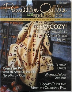 Primitive Quilts and Projects Fall 2014 Rug Hooking Stitching Quilting Book - Picture 1 of 3