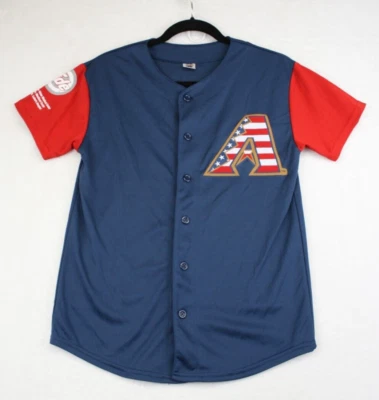 Arizona Diamondbacks MLB July 4th USA Jersey Stitched Logo Youth Large - Image 1 of 4