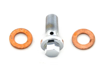 Manguera de freno Banjo Bolt tipo cúpula 10 mm se adapta a Harley Davidson Foto 1 de 3