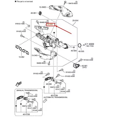 MAZDA CX-30 DM Exhaust Manifold Heat Shield PY1C13380 NEW GENUINE - Image 1 of 2