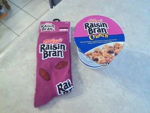 NEUF Kellogg's Raisin Bran Crew adulte taille 6-12 + tasse de céréales scellée - excellent cadeau - Photo 1/3