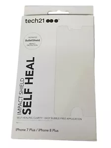 Tech21 Premium Screen Protector Self Heal Impact Shield iPhone 8+ 7+ 6S+ 6+ Plus - Picture 1 of 3